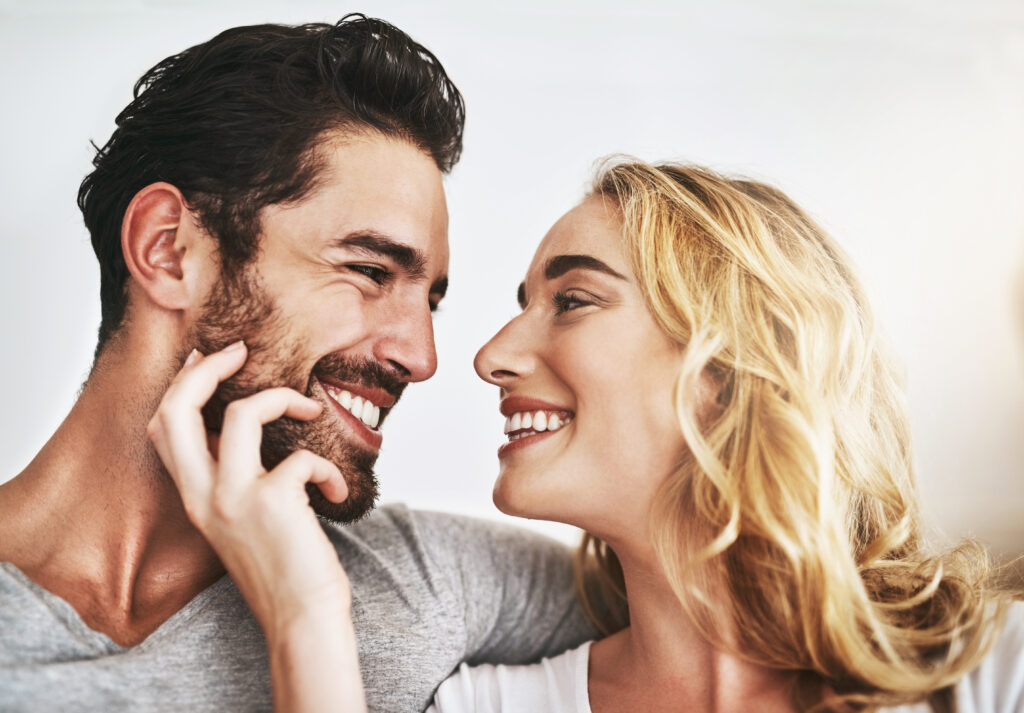 couple relaxing at home