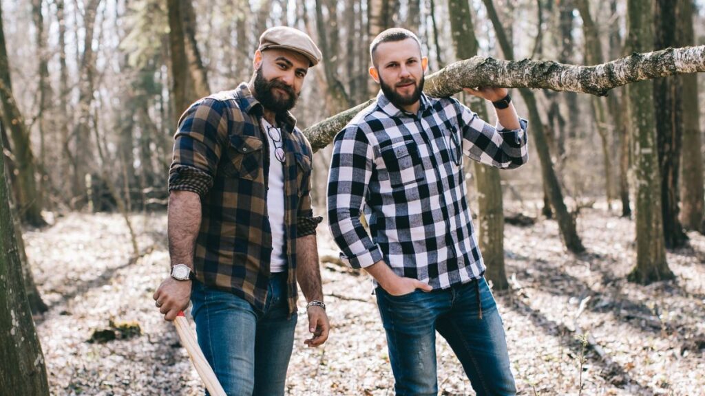 Two Men in the Woods