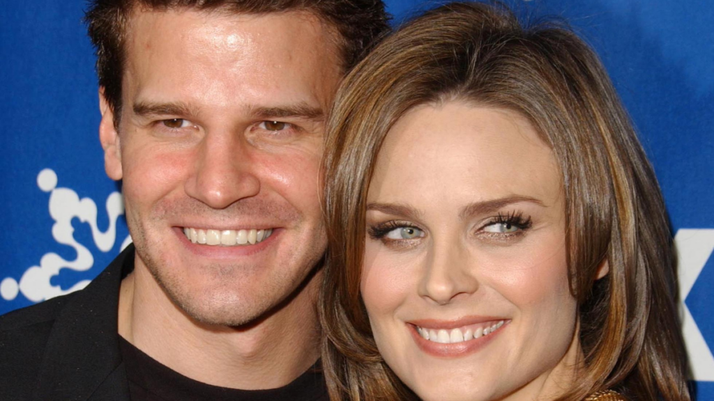 David Boreanaz and Emily Deschanel