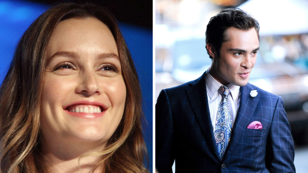 Ed Westwick and Leighton Meester