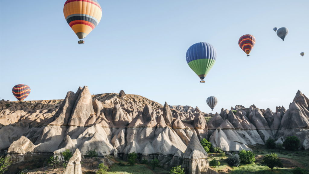 hot air balloons