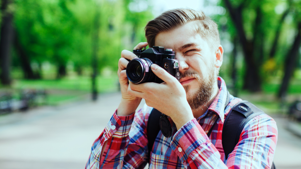 man with camera