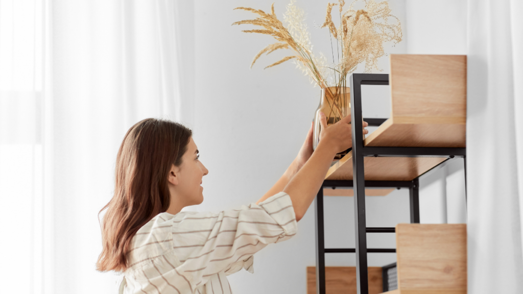 Woman Decorating Home Indoor