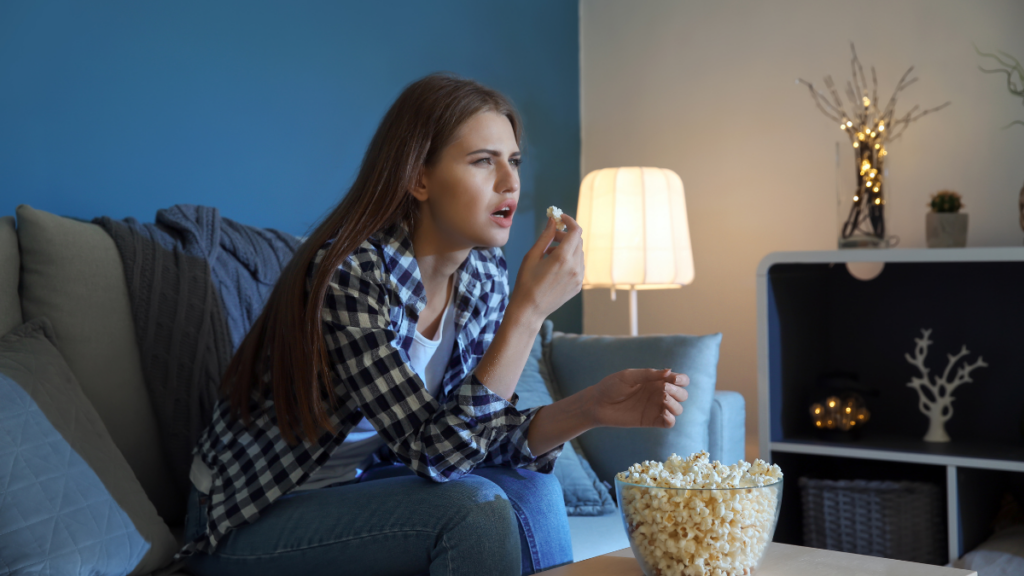 Woman Tv Indoor Home